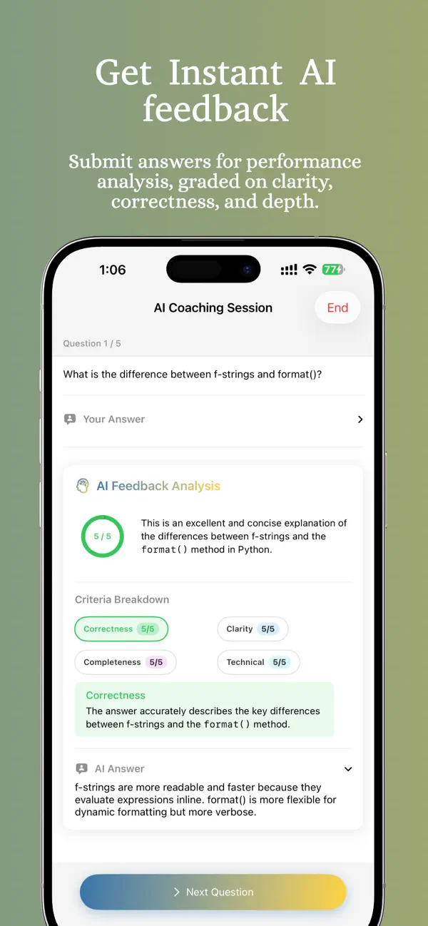 #4. InterviewGenie: Prep Python (iOS) 由: Abhinav Jha