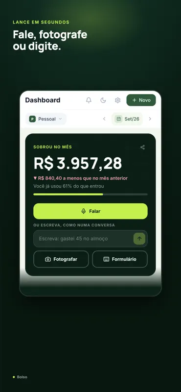 Bolso - Controle Financeiro screenshot 1 of 6