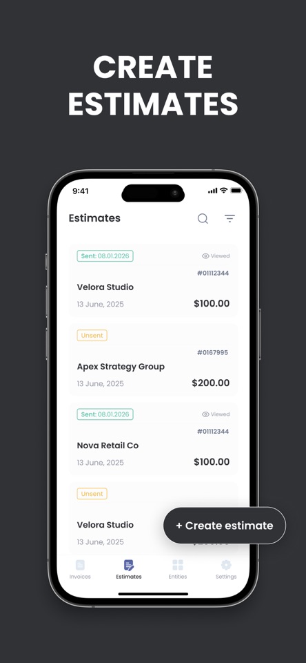 Invoice ASAP: Estimate Maker screenshot 2