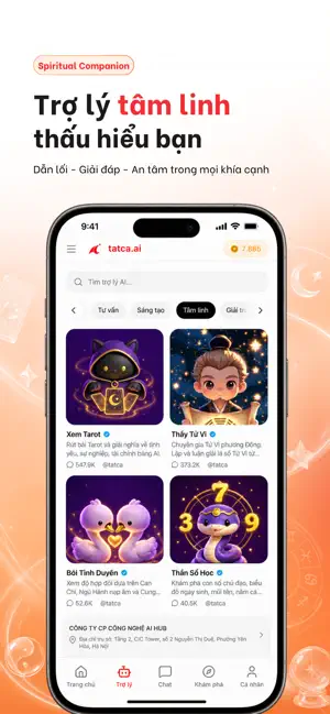 Tatca.ai: Hỏi AI, Tử vi, Tarot screenshot 4