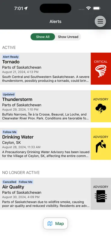 SaskAlert screenshot 2 of 7