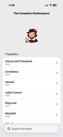The Complete Shakespeare Screenshot 1 of 4