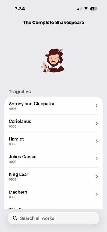 The Complete Shakespeare screenshot 1 of 4