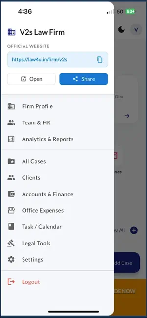 Law Firm Management : FirmBook screenshot 2