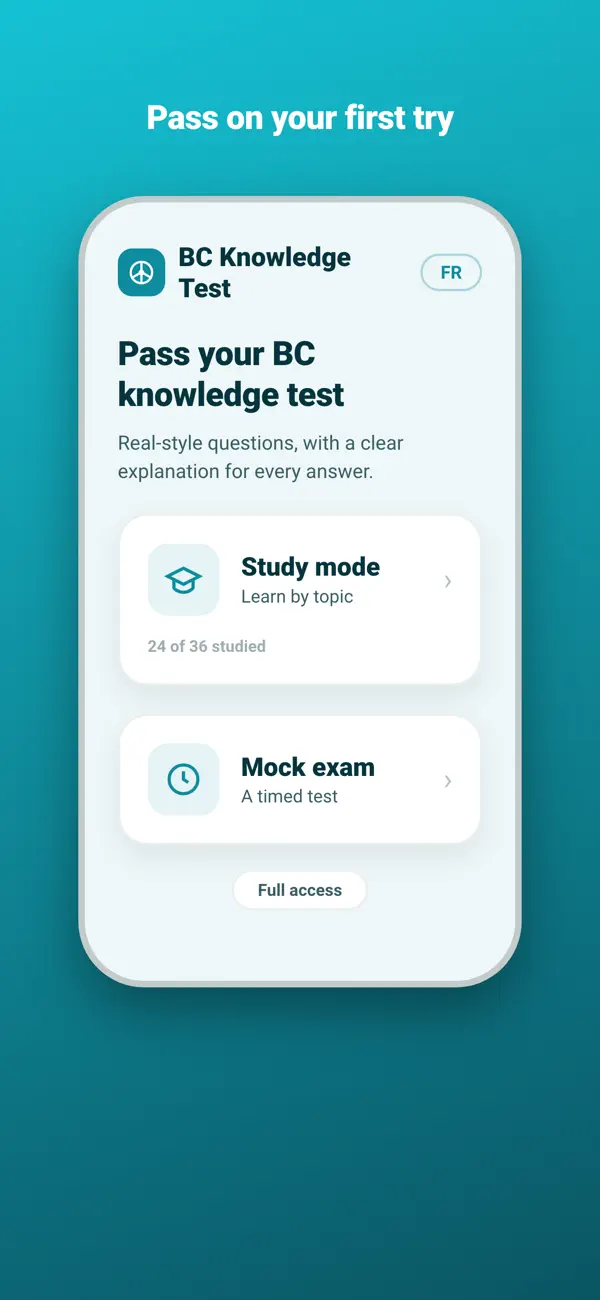 Screenshot #1 pour ICBC Knowledge Test 2026 BC