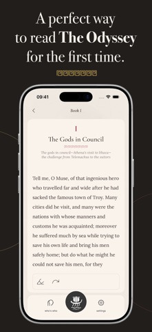 Homer’s Odyssey: Annotated screenshot 1
