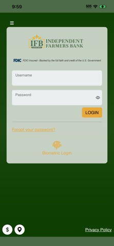 Independent Farmers Bank app screenshot