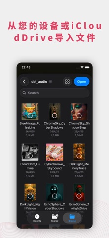 Evermusic Pro: 离线音乐播放器和均衡器云流媒体 screenshot