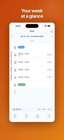 Taime - For shift workers Screenshot 1 of 5