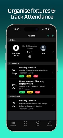 Lineup - Football Team App screenshot