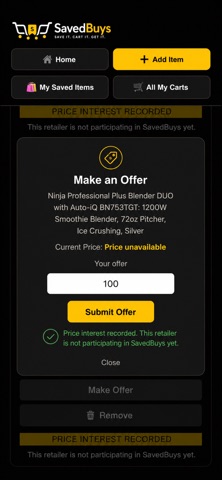 SavedBuys Screenshot 8 of 9