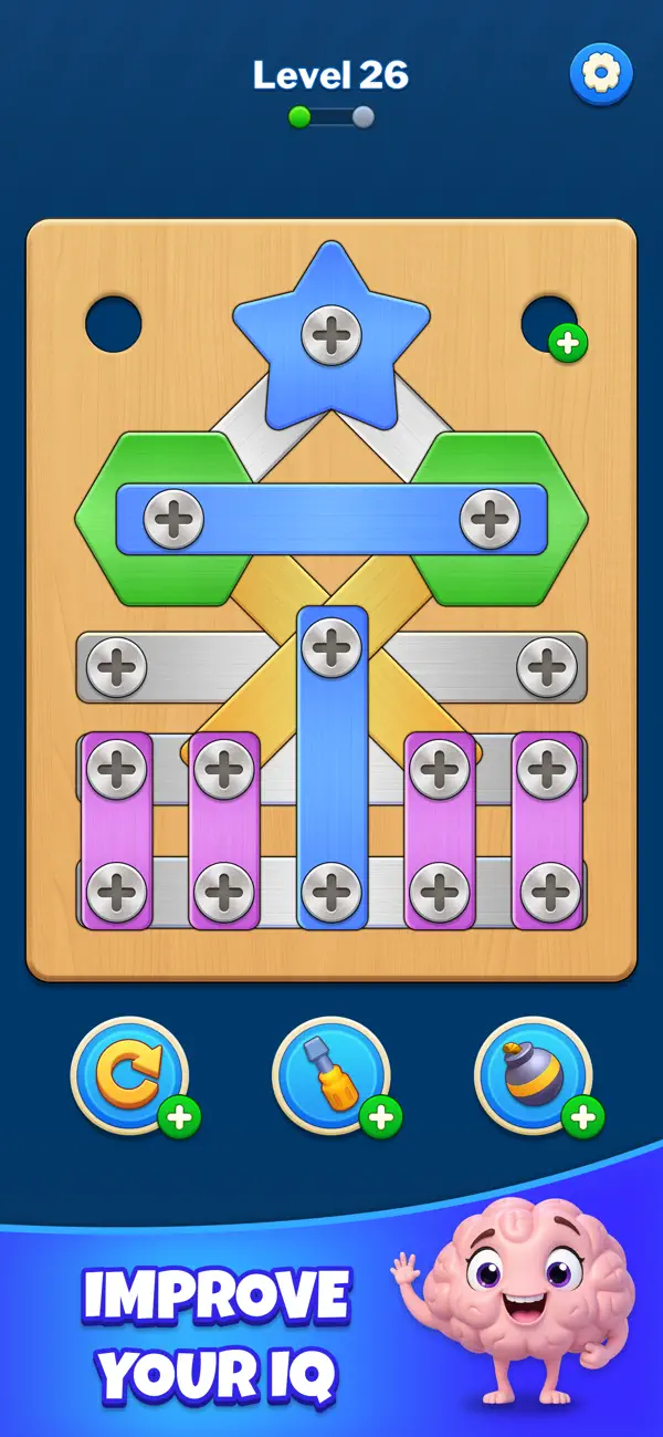 #2. Screw Sort: Nuts Bolts Puzzle (iOS) By: Guru Smart Holding Limited