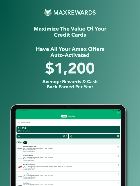 Screenshot #4 pour MaxRewards Credit Card Rewards