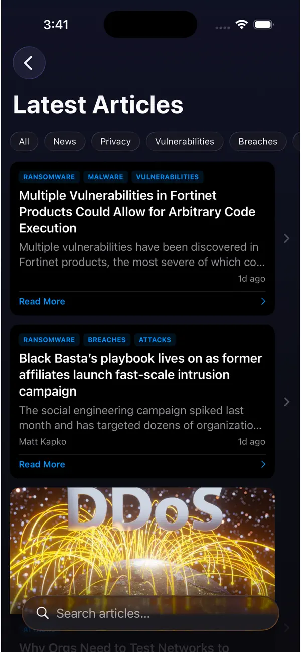 Screenshot #3 pour Attack Feed