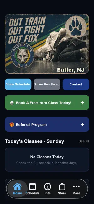Silver Fox BJJ - Butler screenshot 1