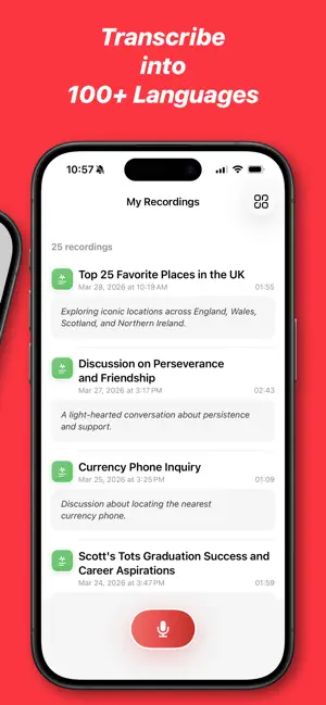 AI Transcription & Notes - RED screenshot 2