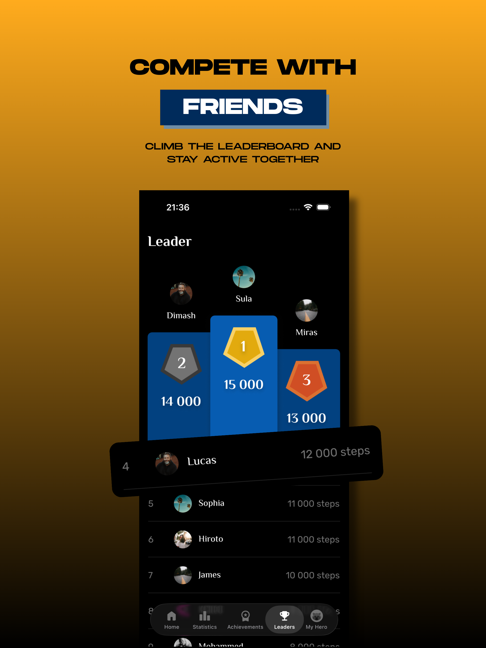 StepsHero: Walking Game screenshot 13