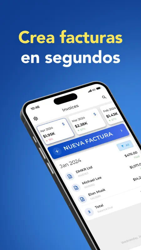Facturas rapidas - Invoice Fly screenshot 1 of 7