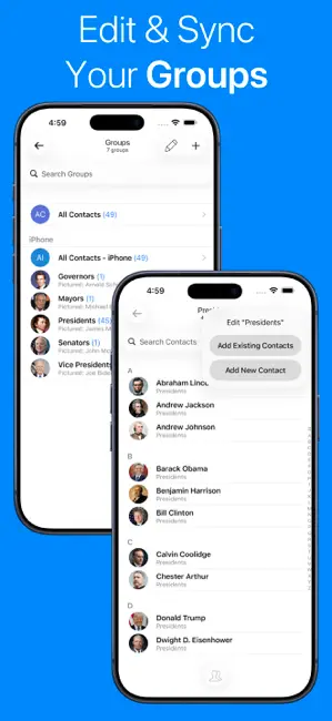Contacts Sync: Google & More iPhone screenshot 6
