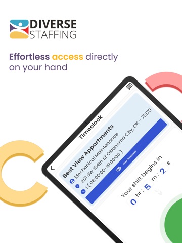 Diverse Staffing iPad screenshot