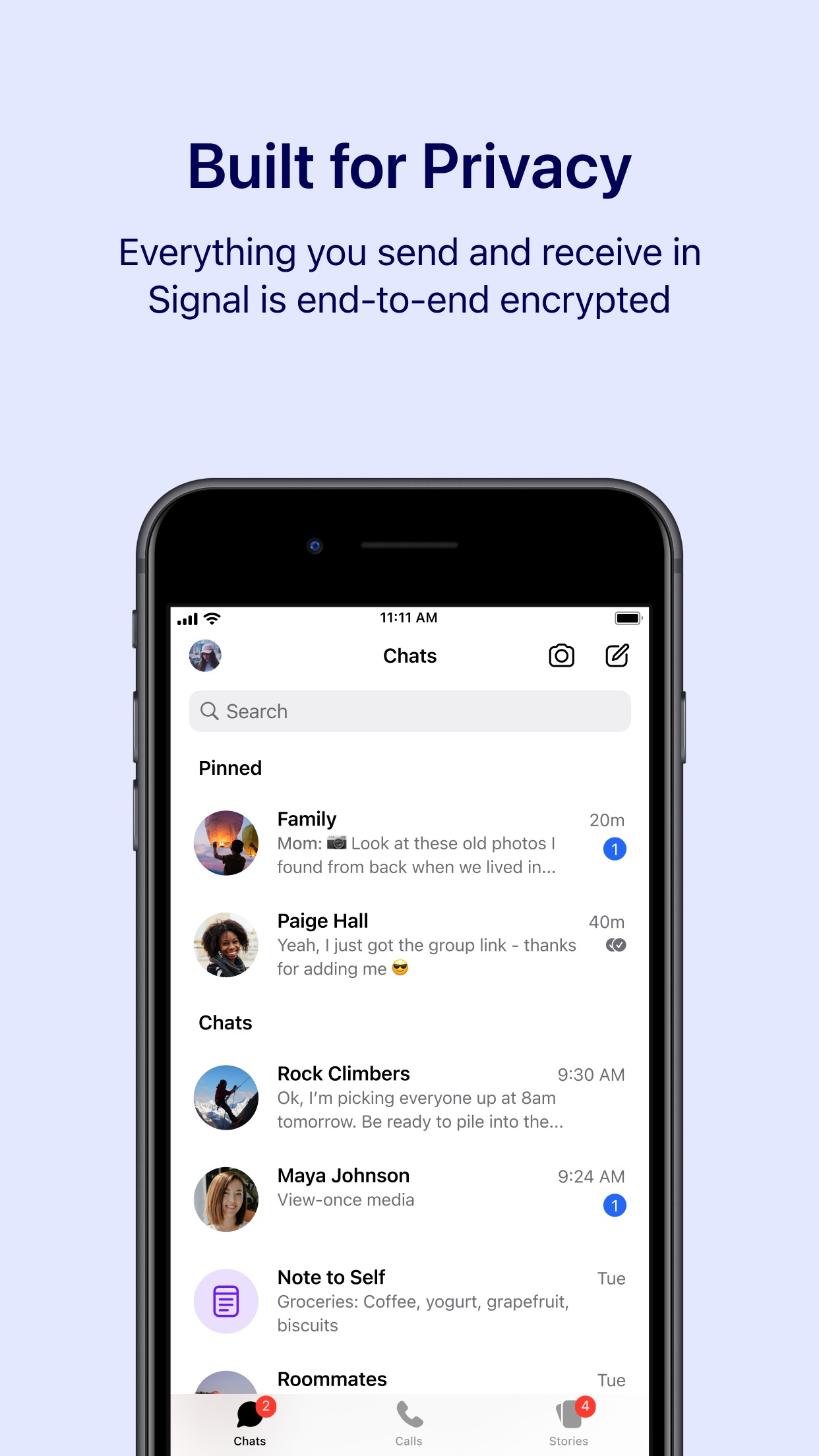 Screenshot 1 of Signal - Private Messenger
