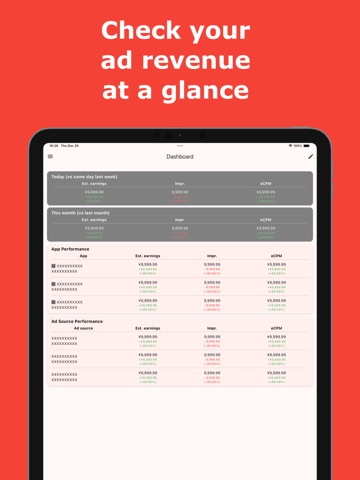 Ad Console iPad screenshot