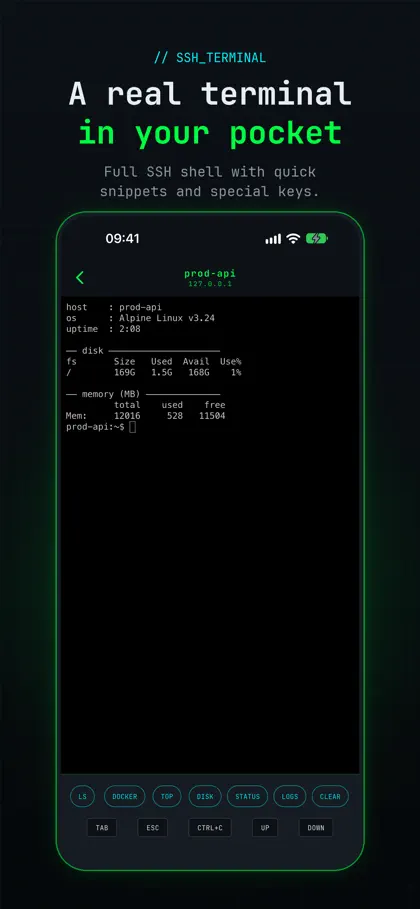 Screenshot 4 von 6 zu ServerGlance: SSH Monitor