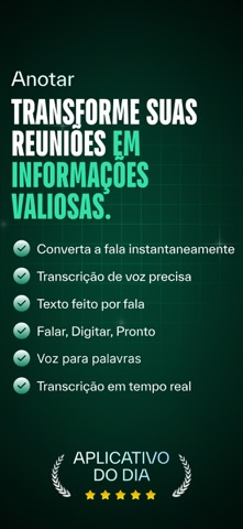 Anotar: Gravador para Reuniões iPhone screenshot 6