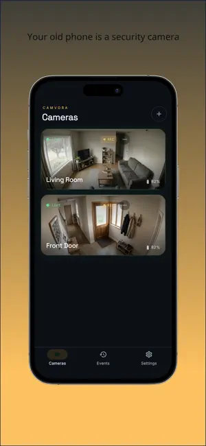 Home Security Camera - Camvora screenshot 1