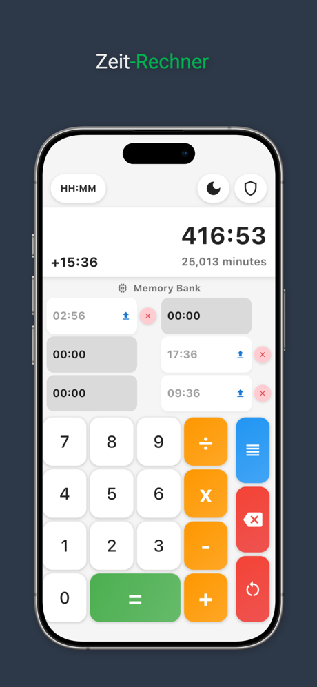 Stunden- und Minuten Rechner screenshot 1