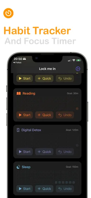 Lock in - Habit tracker screenshot 2