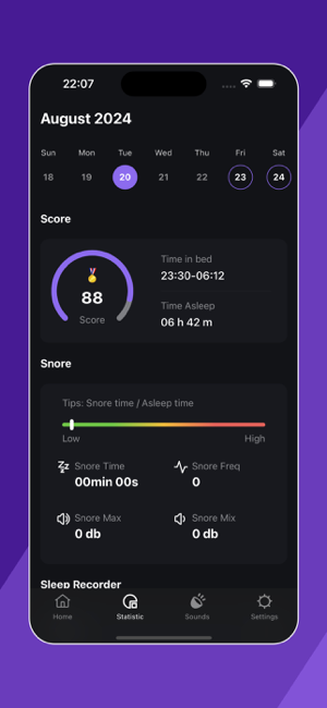 ‎SnoreTag Screenshot