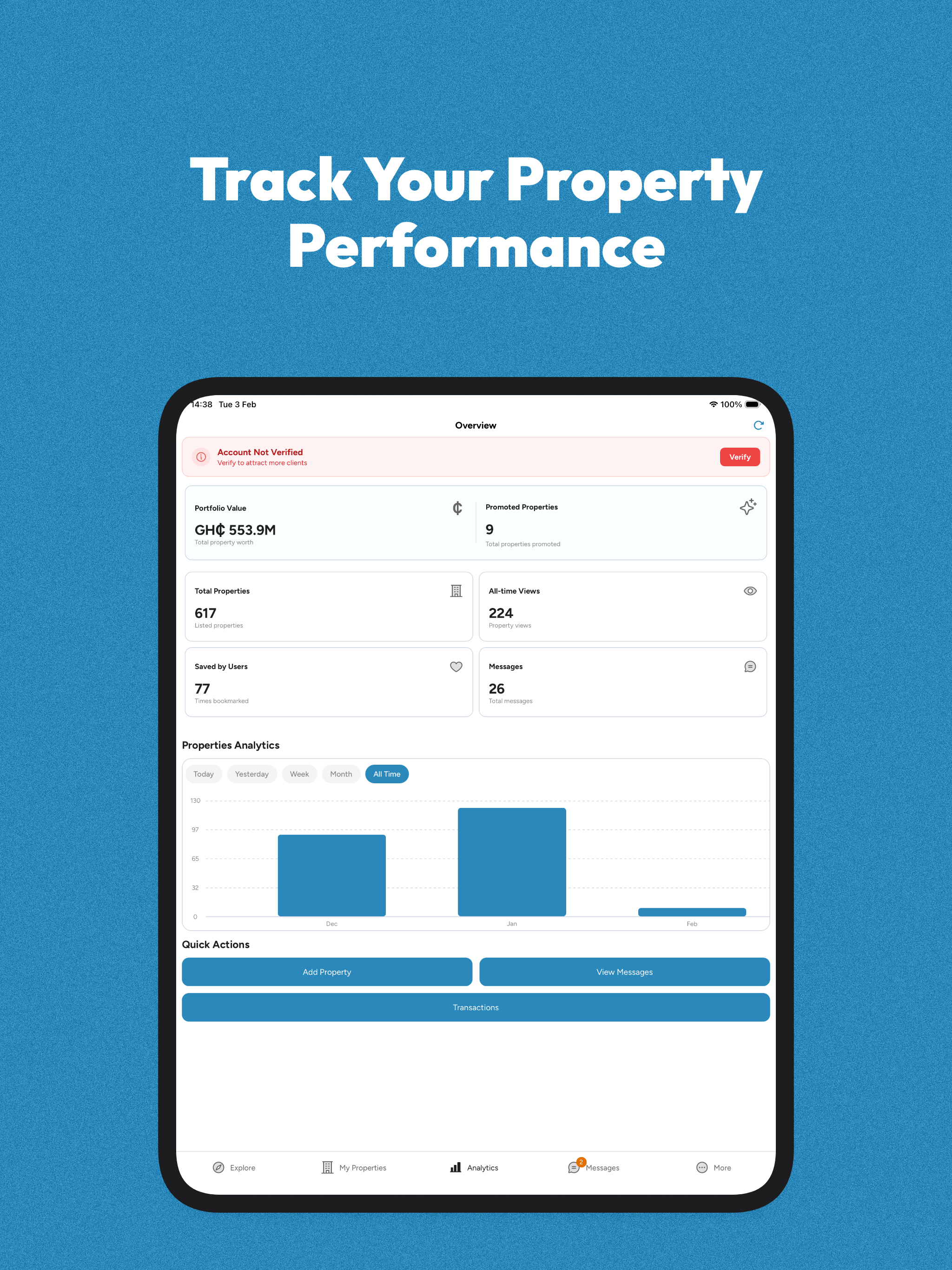 GhPropertyLink: Properties Hub