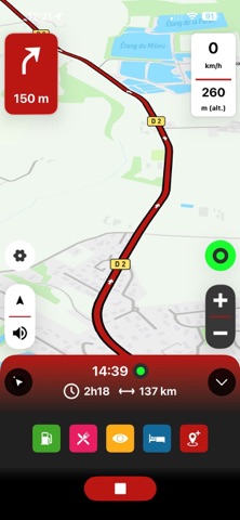 68° GPS touristique iPhone screenshot 3
