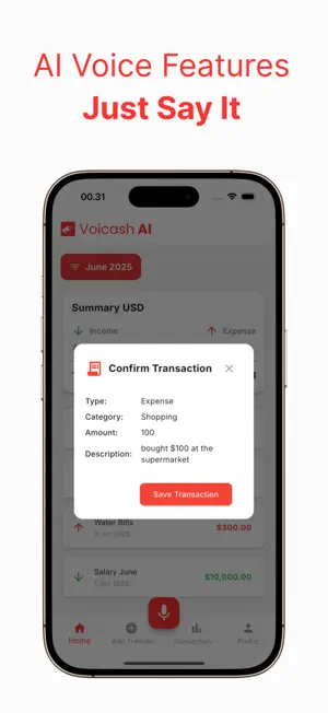 Voicash Simpler Budget Tracker screenshot 2