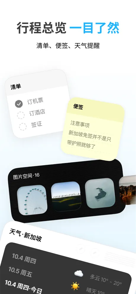 圆周旅迹&mdash;旅游出行智能规划,复制行程攻略AI助手地图路线记录 应用截图