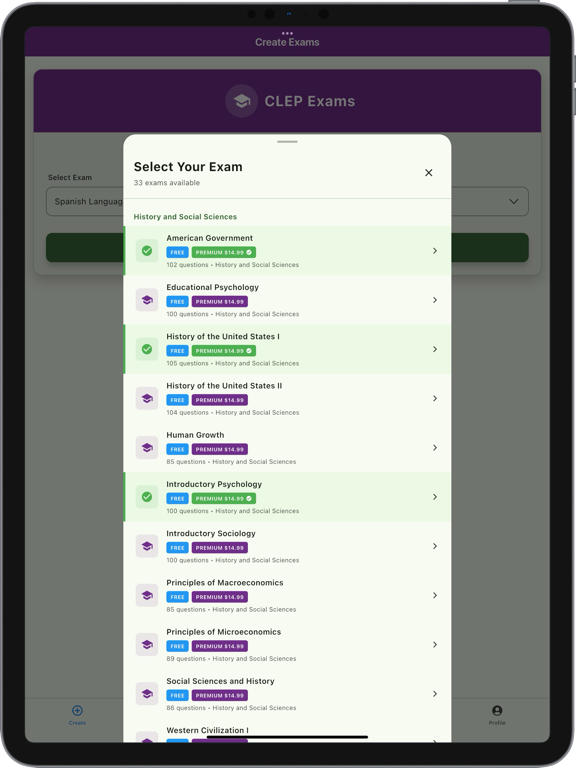 Screenshot #4 pour Official CLEP Exam Guide App