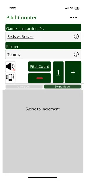 PitchCounter - HardingApps screenshot 1