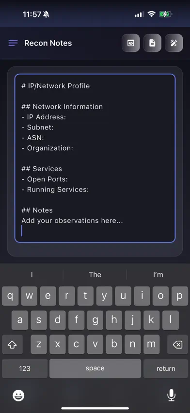 ReconPad screenshot 3
