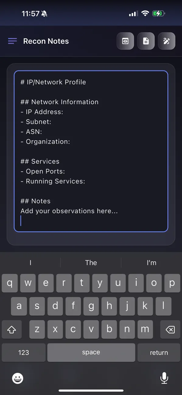 #3. ReconPad (iOS) Podle: Jeffery Galen Reed