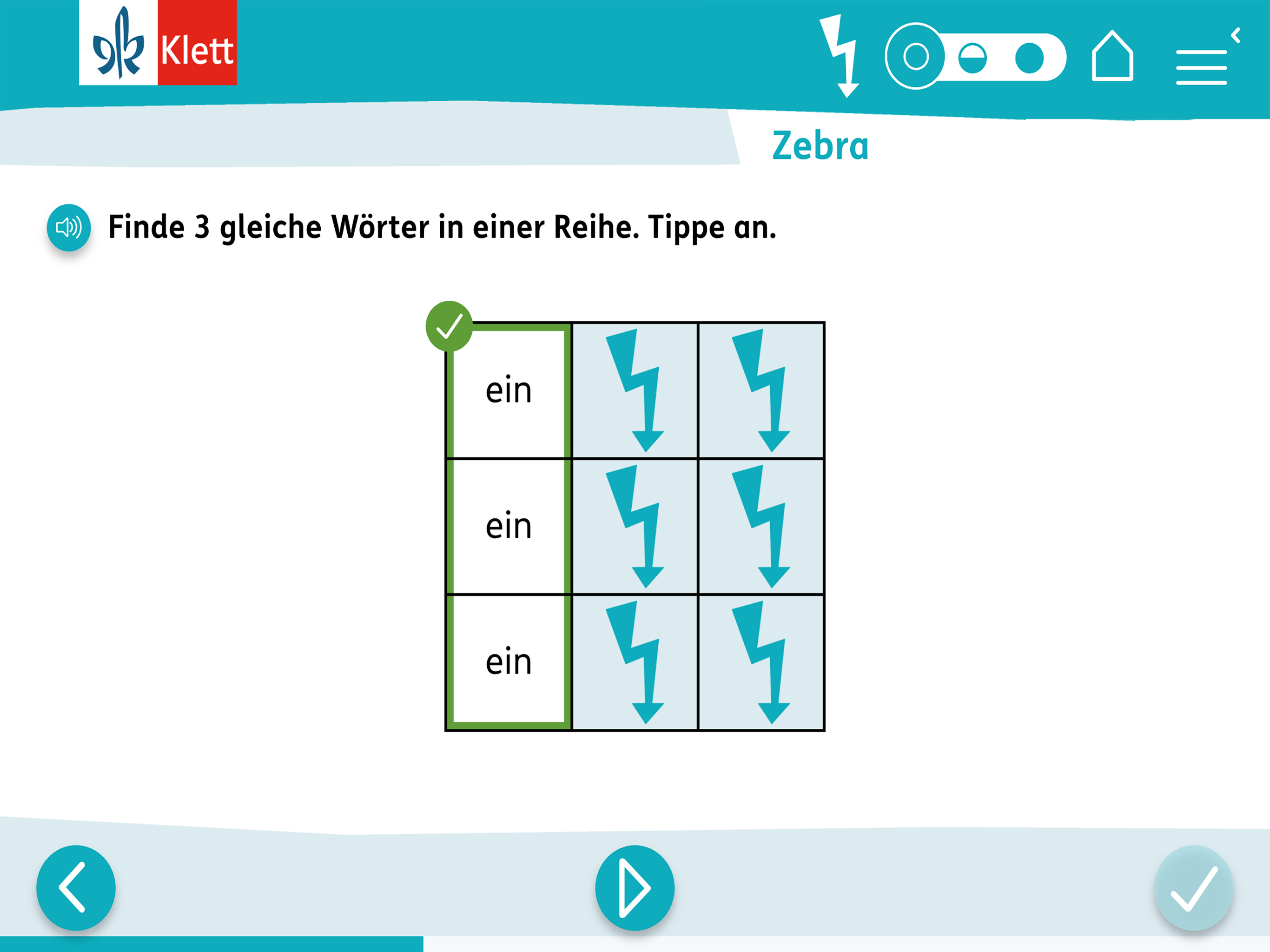 Blitzlesen Klett