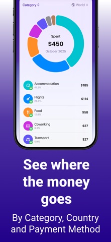 NomadExpenses: Travel Budget screenshot