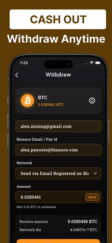 Bitra : BTC Cloud Mining screenshot 6 of 6