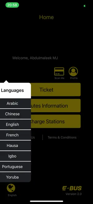E-Bus App screenshot 2