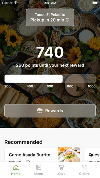 Tacos El Peladito iPhone screenshot 1 - Food & Drink app
