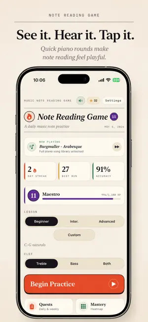 Music Note Reading Game screenshot 3