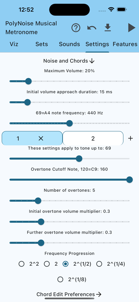 PolyNoise Musical Metronome screenshot 9