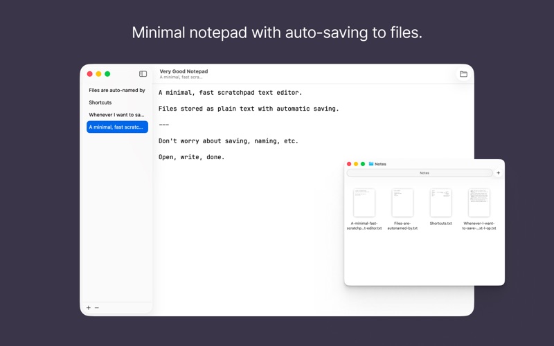 Very Good Notepad screenshot