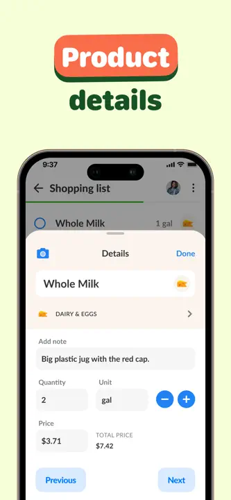 Grocery List - Listonicのスクリーンショット（5/5）
