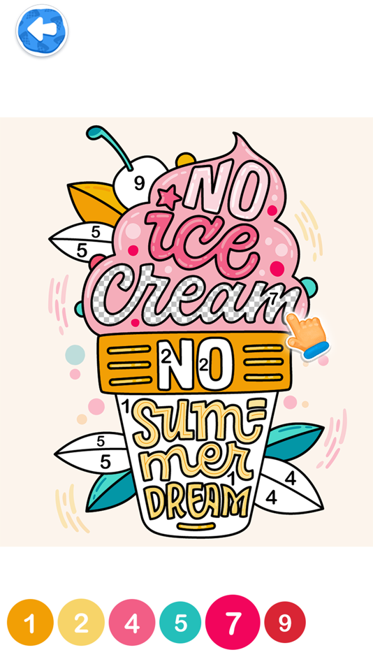 #4. Ice cream Coloring game (iOS) Podle: C FLOW GAMES SARL